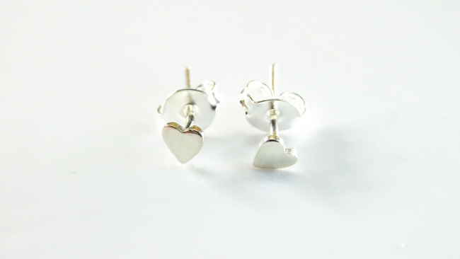 AROS PLATA CORAZON MINI-