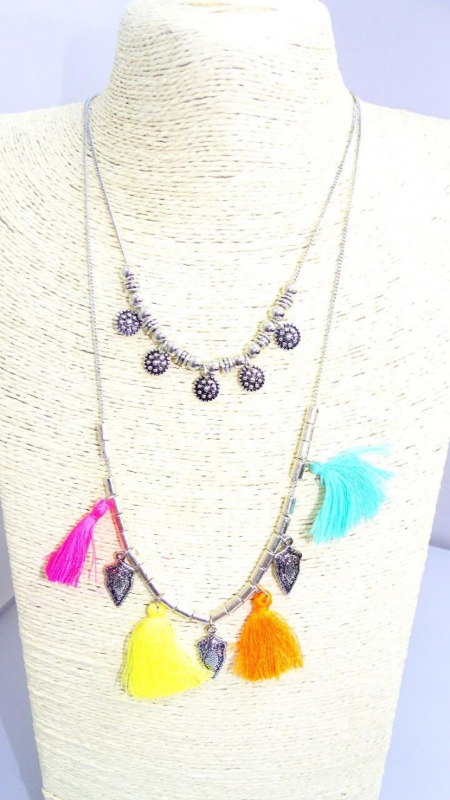 COLLAR BORLAS COLORES+++