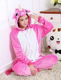 PIJAMA KIGURUMI UNICORNIO FUCSIA ADULTO