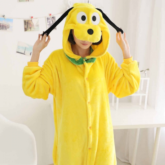 PIJAMA KIGURUMI PERRO AMARILLO ADULTO