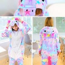 PIJAMA KIGURUMI UNICORNIO ESTRELLAS ADULTO