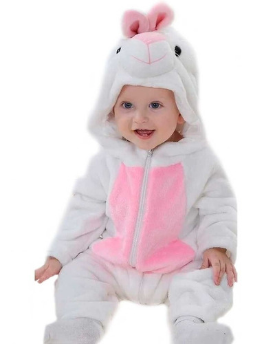 PIJAMA KIGURUMI CONEJO BLANCO PARA BEBE