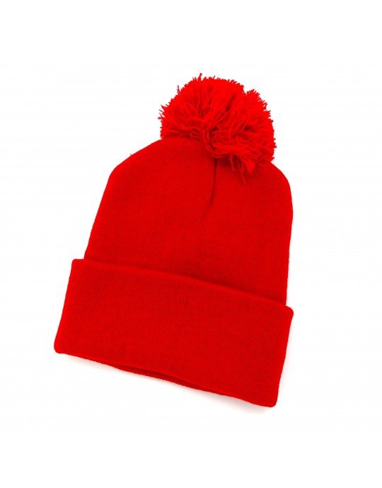 GORRO LISO CON POMPON++++