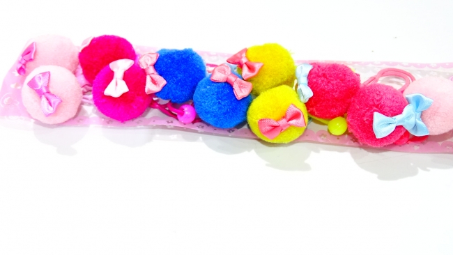 COLITAS POMPONES CON MOÑITO X 20 UNIDADES-