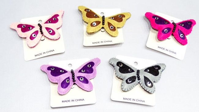 PICOS MARIPOSAS CON LENTEJUELAS X 12+++