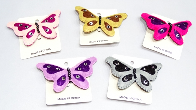 PICOS MARIPOSAS CON LENTEJUELAS X 12+++