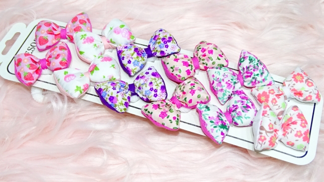 COLITAS MOÑOS LIBERTY ROSA BEBE X 12
