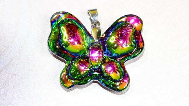 DIJE ACERO MARIPOSA TORNASOL 3,6 CM ++++