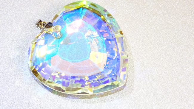 DIJE ACERO CORAZON DE PIEDRA 4,5 CM ++++
