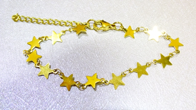 PULSERA ACERO DORADO *