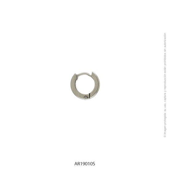 PAR DE AROS CUBANOS ACERO 1 CM 