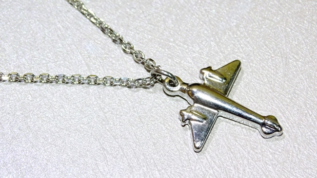 CADENA ACERO 40 CM CON DIJE AVION *