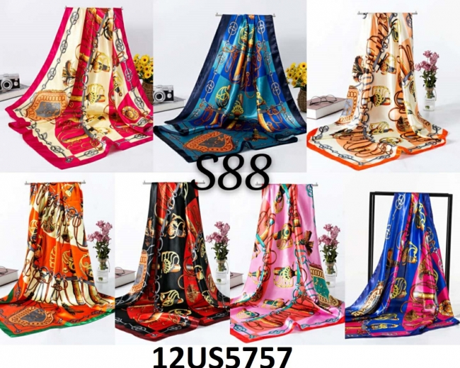 PAÑUELO SEDA CHAPELLE  90 X 90 CM +