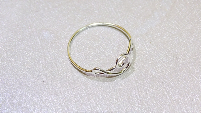 ANILLO PLATA NOTA MUSICAL-