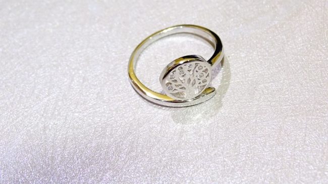 ANILLO ARBOL PLATA -