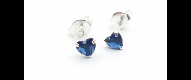 AROS PLATA CORAZON 4MM VARIOS COLORES 