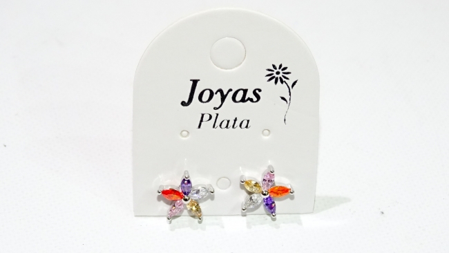 AROS PLATA FLOR +++