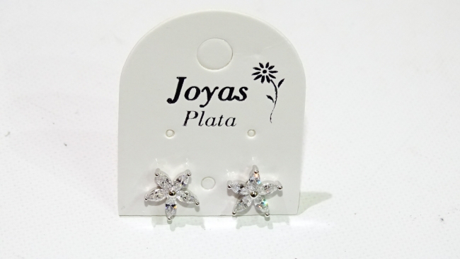 AROS PLATA FLOR +++