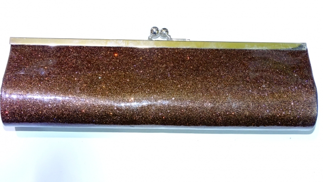 CARTERA DE FIESTA PELLIZCO CON GLITTER+++//