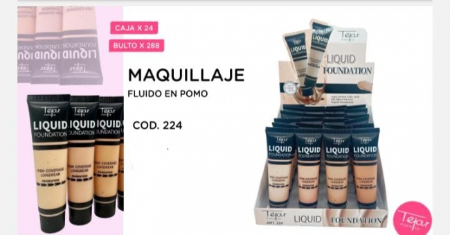 MAQUILLAJE FLUIDO POMO TEJAR 