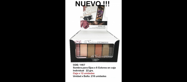 SOMBRAS PARA OJOS 6 COLORES TEJAR +