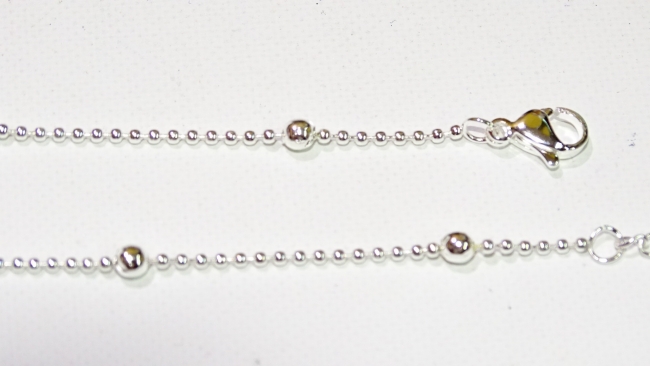 CADENA ACERO BLANCO 45 CM+++