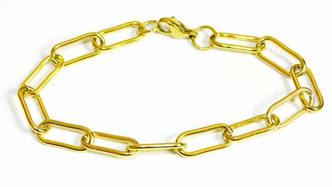 PULSERA ACERO DORADO ++++//