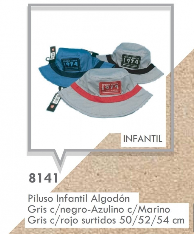 PILUSO INFANTIL ALGODON CHULENGUITO VARIOS COLORES ++++/#