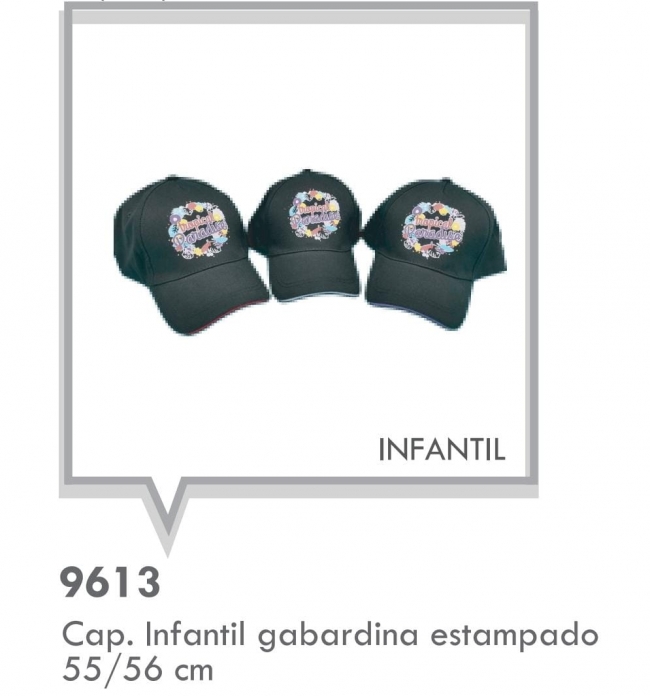 GORRA INFANTIL NEGRO CON RIBETE COLOR CHULENGUITO VARIOS COLORES ++++/#