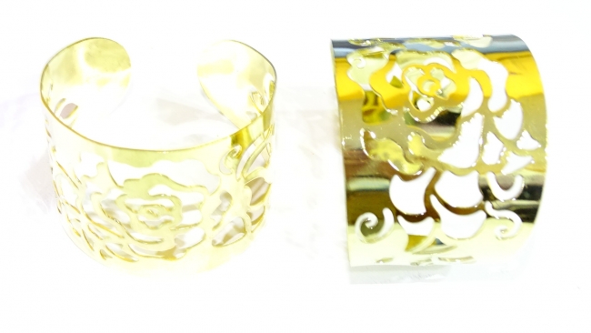 BRAZALETE BIJOU ROSA DORADO +++//+