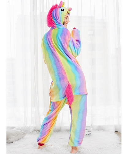 PIJAMA KIGURUMI UNICORNIO MULTICOLOR FUERTE ADULTO