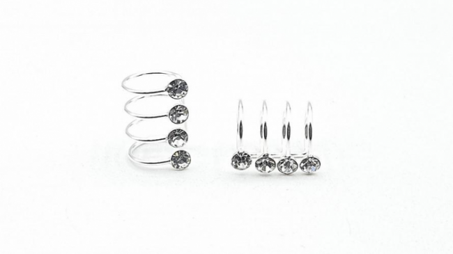 AROS PLATA BIDOU CON STRASS++++/