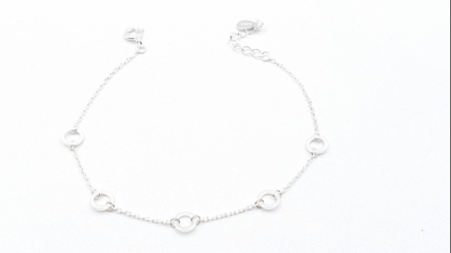 PULSERA PLATA CIRCULITOS-