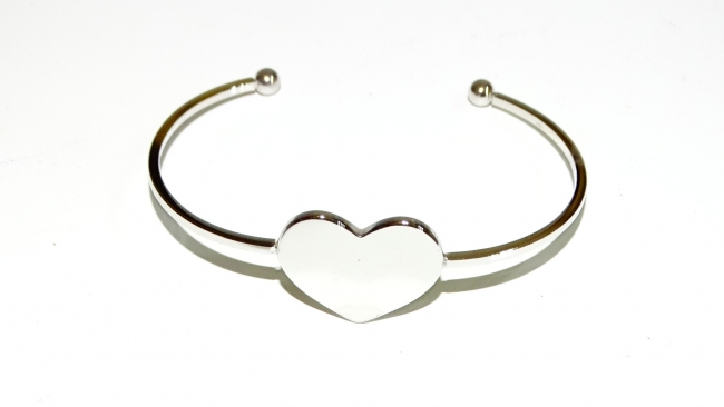 PULSERA ACERO CORAZON 