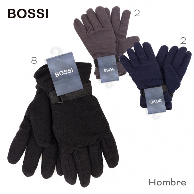 GUANTE HOMBRE BOSSI X 3+