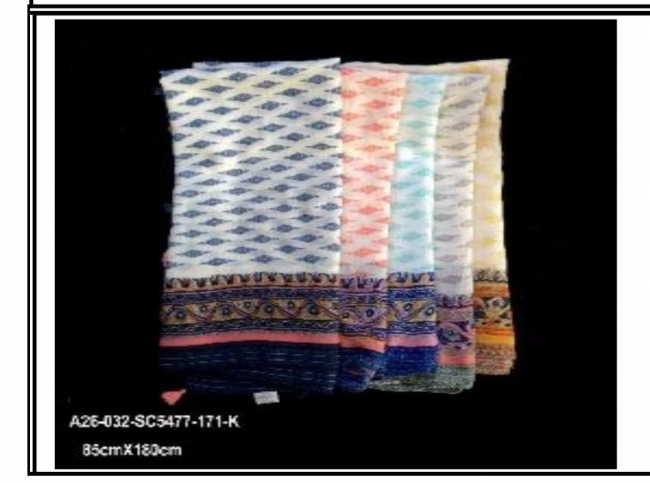 PASHMINA ESTAMPADA 85 X 180 CM +