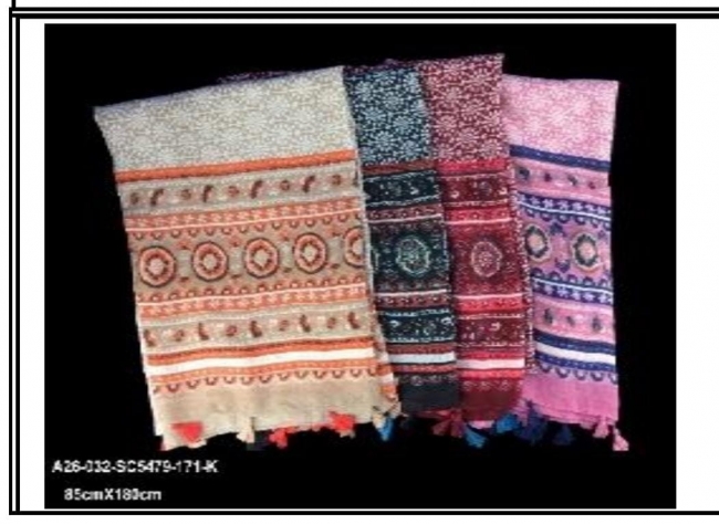 PASHMINA ESTAMPADA 85 X 180 CM +