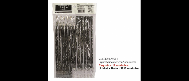 LAPIZ DELINEADOR CON SACAPUNTAS TEJAR -