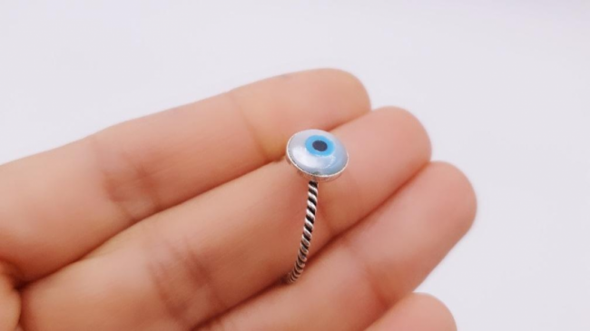 ANILLO PLATA OJO+++