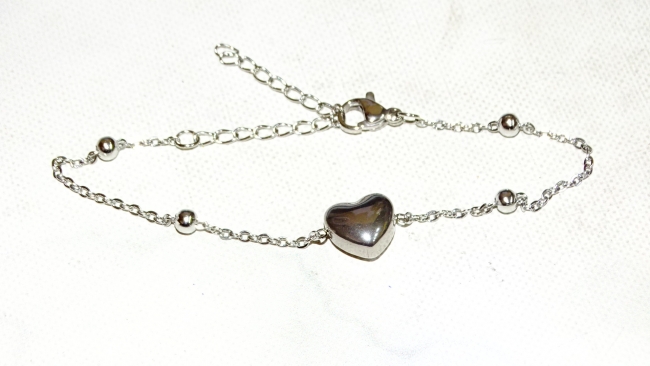 PULSERA ACERO CORAZON++++