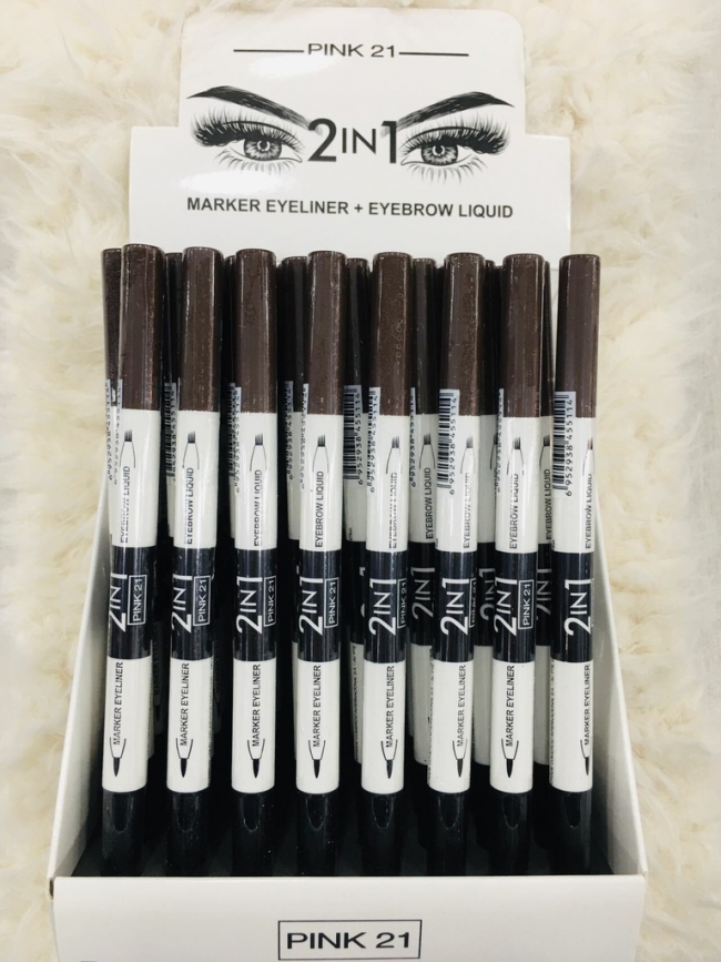 MARKER EYELINER + EYEBROW LIQUID PINK 21++++/