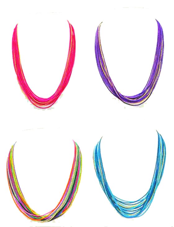 COLLAR COLORES MULTI CADENAS VARIOS COLORES++++//#