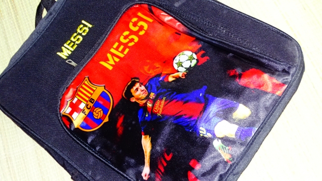 MOCHILA MESSI BARCELONA +++