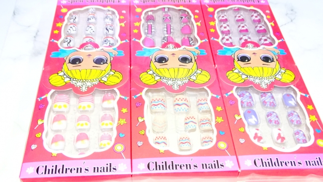 BLISTER UÑAS POSTIZAS INFANTILES X 6 ++++//+