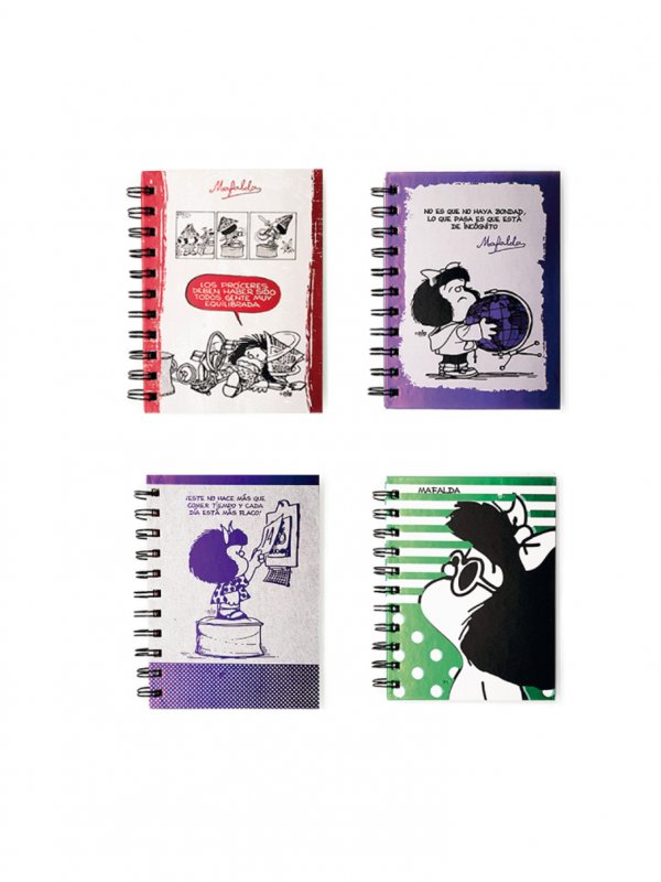 CUADERNO BARAMA LINEA A6 MAFALDA++++//+ Accesorios Tomás Accesorios