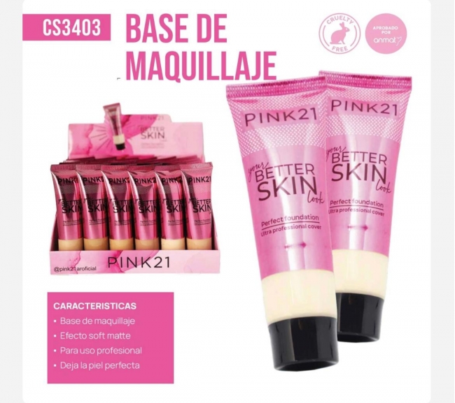 BASE FOUNDATION BETTER SKIN PINK 21