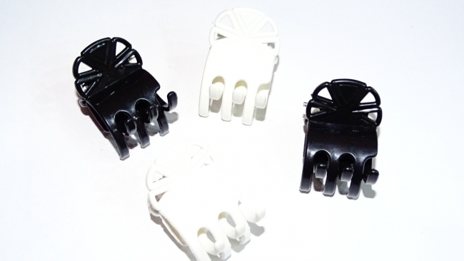 BROCHE CHICO ABANICO CALADO POLIPROPILENO X 12 IRROMPIBLE 