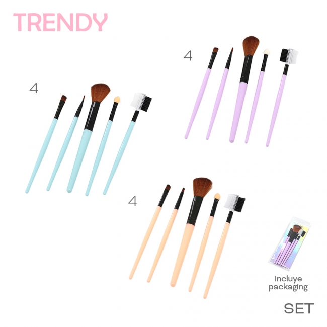 SET DE PINCELES TRENDY T7