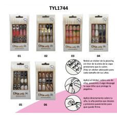 UÑAS POSTIZAS AUTOADHESIVAS GLAMOUR TYL +