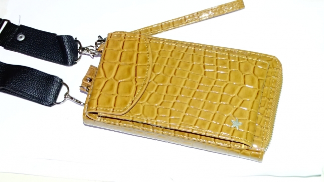 BANDOLERA PHONEBAG BILLETERA CROCO BOLSILLO SOGA ++++